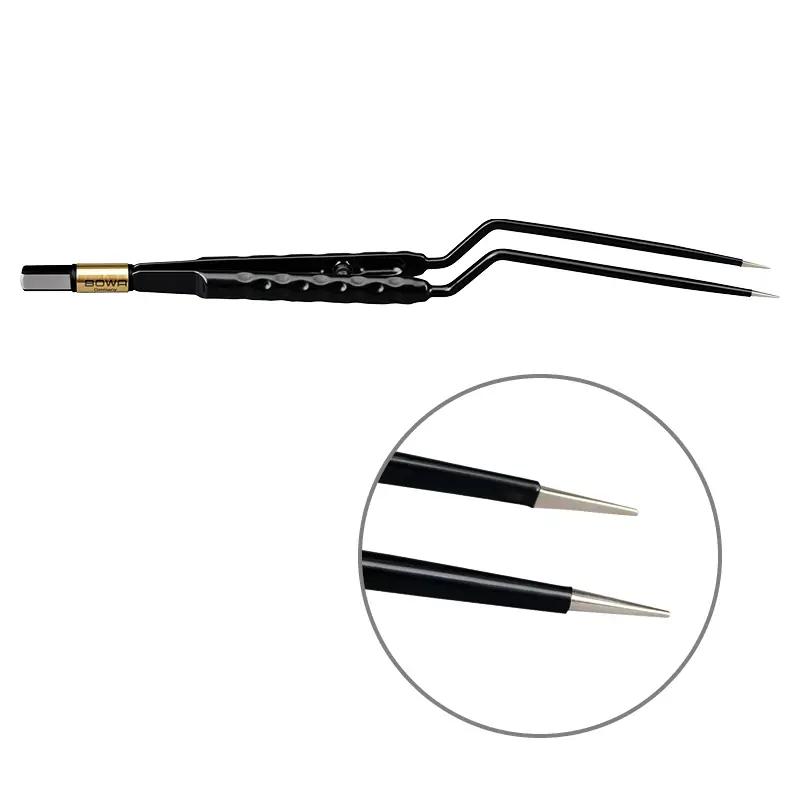 Біполярний пінцет, антипригарний, округла рукоятка, штикоподібний, 225 мм, 0.6 мм. BOWA-electronic GmbH & Co. KG